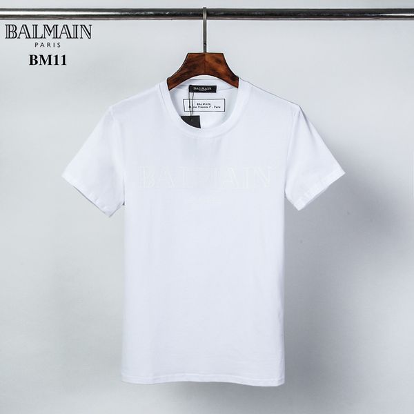 

2020 luxury men t-shirt casual o-neck men's t-shirt fashion brand short sleeve men's clothing size m-3xl v3, White;black