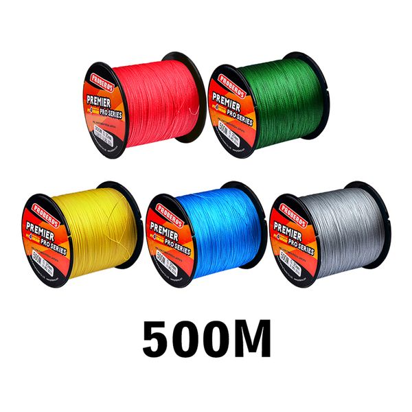 

500m 4 strand braided pe fishing line casting lines spool beading string lines 5colors 10lb~100lb leave a message for color