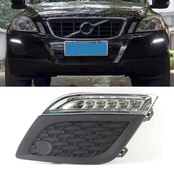 1 Çifti Volvo XC60 2011 2012 2013 LED Gündüz Dim fonksiyonu ile Işık LED DRL LED Gün Işığı Running