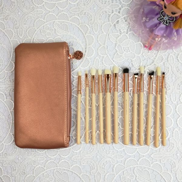 

new makeup brushes 12 pieces makeup brush set professional 2 colors epacket gift