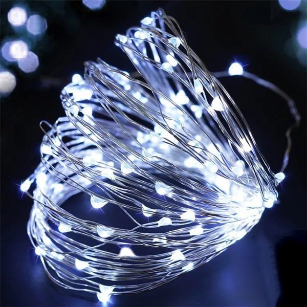 

10m/roll led outdoor solar lamps leds solar string lights fairy holiday christmas party garlands garden waterproof lights