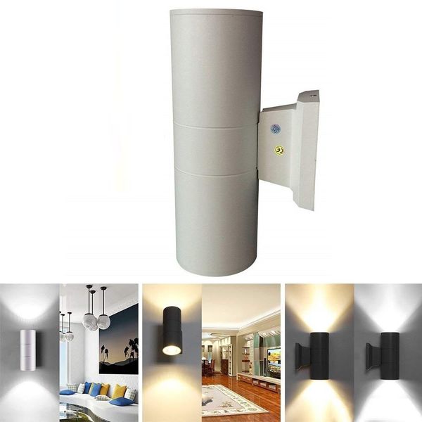 Led Up Down Sconce Wall Outdoor Light Fixture External Patio 6w 12w 18w 24w Waterproof Ip65 Floodlights Ac 85 265v Garden Security Lights Portable