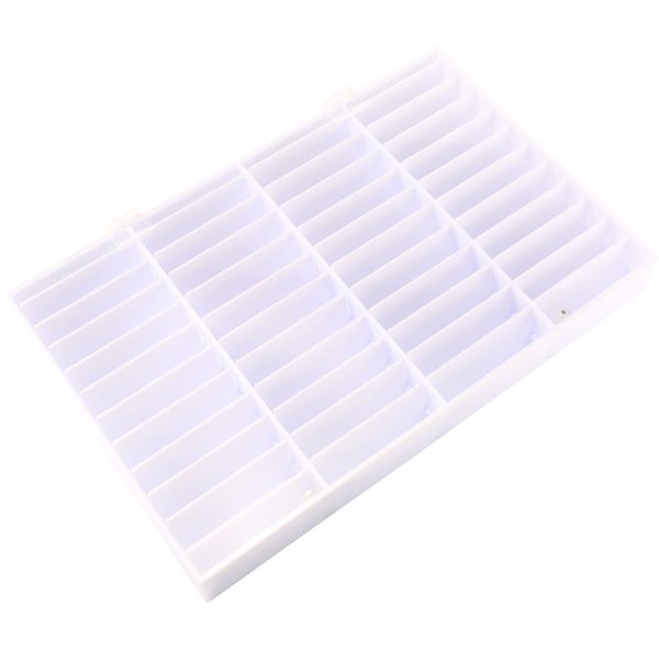 

fake nail tips storage box 44 compartments nail art decoration container false display case 789