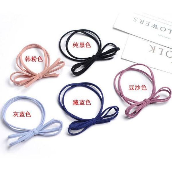 

rose hair tie scarfs elastics hair band assorted colors kids girls baby materiale cravatta per capelli rimmer xczhw, Black;brown