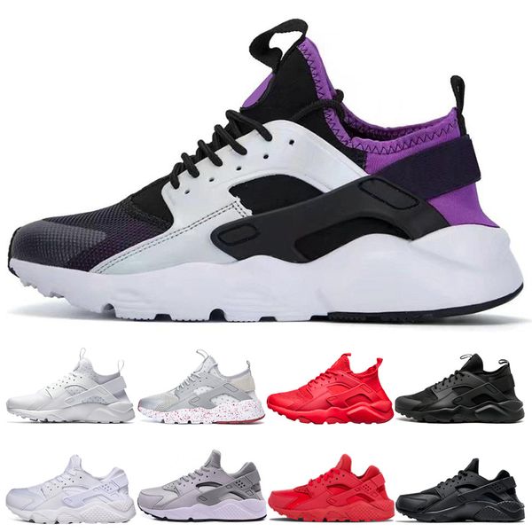

Hot Sale Huarache IV 4 Running Shoes For Men Women 1.0 Triple black white black purple Green Gold Blue Sport Athletics Sneakers