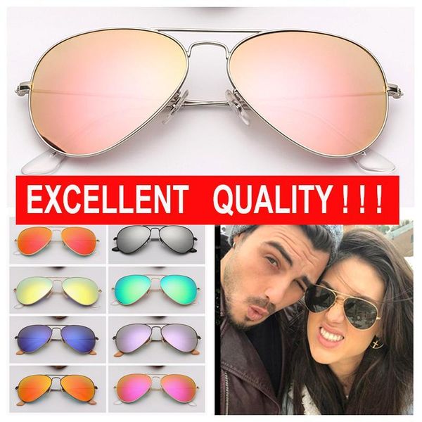 

mens pilot sunglasses designer brand sunglasses fashion women sun glasse des lunettes de soleil eyeware uv protection mirror glasses lenses, White;black
