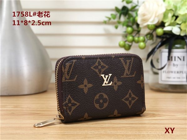 

New Men and Women Fashion Card Bag Men's Wallet Quality Genuine Men's and Women's General Purse HY501758 Men's Card Bag