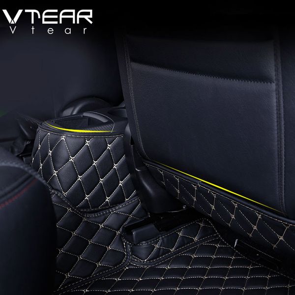 

vtear for cx3 cx-3 2017-2019 accesorios interior armrest box rear seat kick-proof mat children's kick mat anti-dirty pad