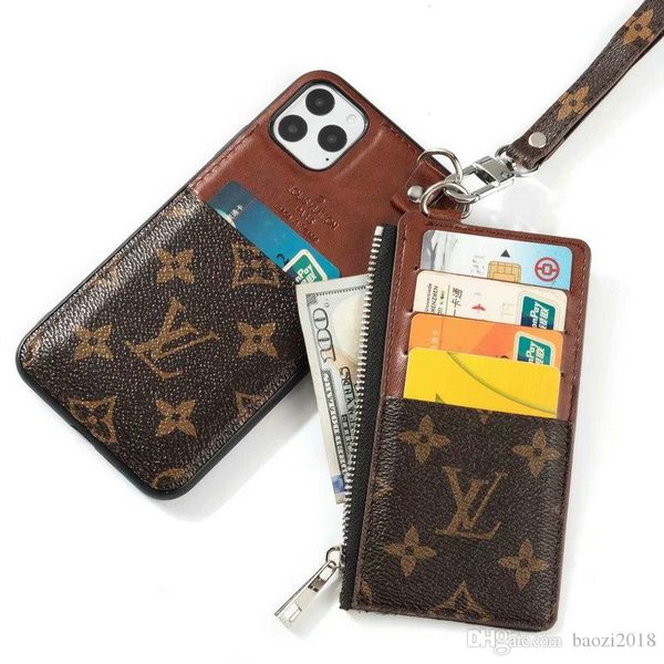 

2-piece mobile phone case with wallet case for iphone 11 11pro max xr xs max x 7 7plus 8 8plus 6 6plus brand design with card slot