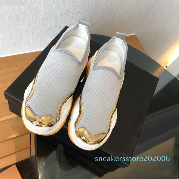

autumn new style thick bottom stretch shoes casual shoes women leisure comfortable breathable lazy shoes sneakers, Black