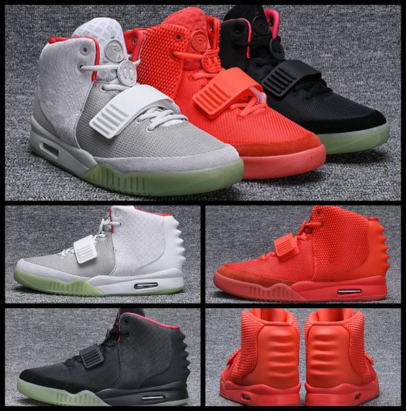 

basketball west 2 ii nrg black grey red october kanye shoes for men glow in the dark mens trendy shoe sports sneakers trainers