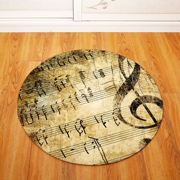 

home fashion note round land pad mat office bedroom furnishing cushion chair decor carpet bathroom non-slip floor rug