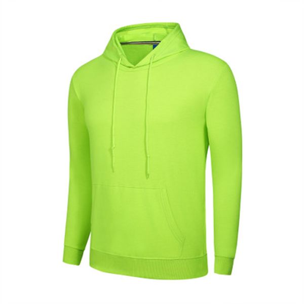 

2019 new cotton long-sleeved hooded sweater plus velvet thick men's wild sweater rg, Black