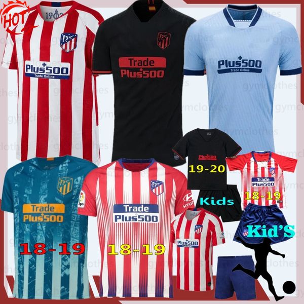 

19/20 thai 7 joão félix madrid atletico soccer jersey lucas costa koke saul godin morata gimenez men+kids news football shirt camiseta, Black;yellow