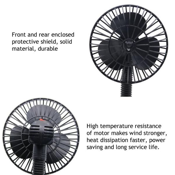 

universal 12v car inline fan portable 5 inch cigarette lighter wireless fan car supplieselectric portable