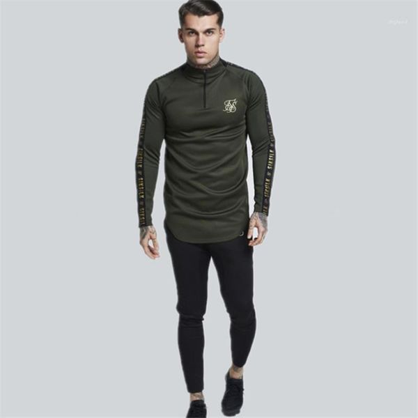

sport gym mens t shirt zipper crew neck anti weinkle mens designer teenager basic tee breathable mens desginer t shirt long sleeve, White;black