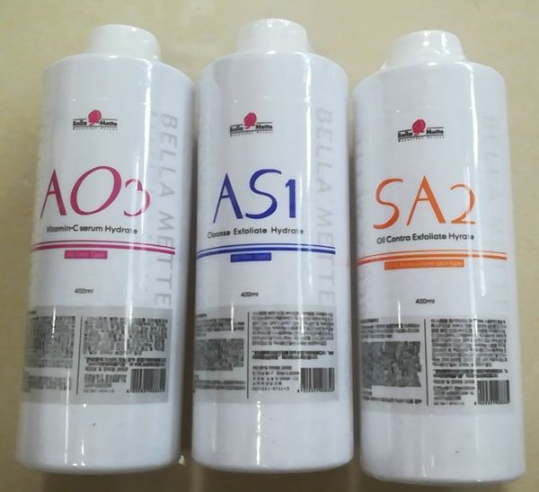 

400 мл / бутылка AS1 SA2 AO3 Aqua Clean Пилинг-раствор Hydra Vitamin Water Dermabrasion Face Beauty SPA против прыще