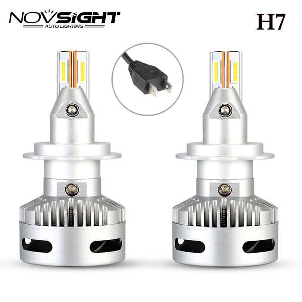 

novsight super bright 90w h7/h11/9005/9012/d1/d2d/d5 car led headlight bulbs replacement kit 6500k
