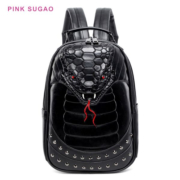 Pinksugao Designer-Rucksack für Herren, Mittelschüler, coole Schultasche, Amazon Hot Sale 3D-Stereo-Tier-Rucksack