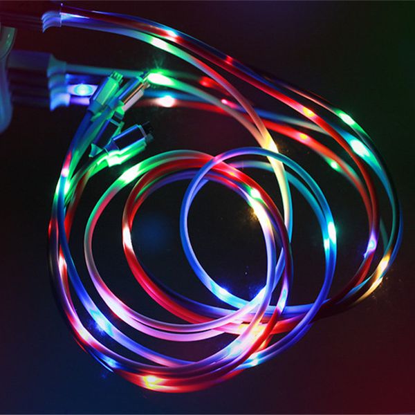 

light up music led 2a rapid charging 1m 3ft usb data sync sound control electric cord for samsung galaxy s8 s9 plus for huawei for xiaomi