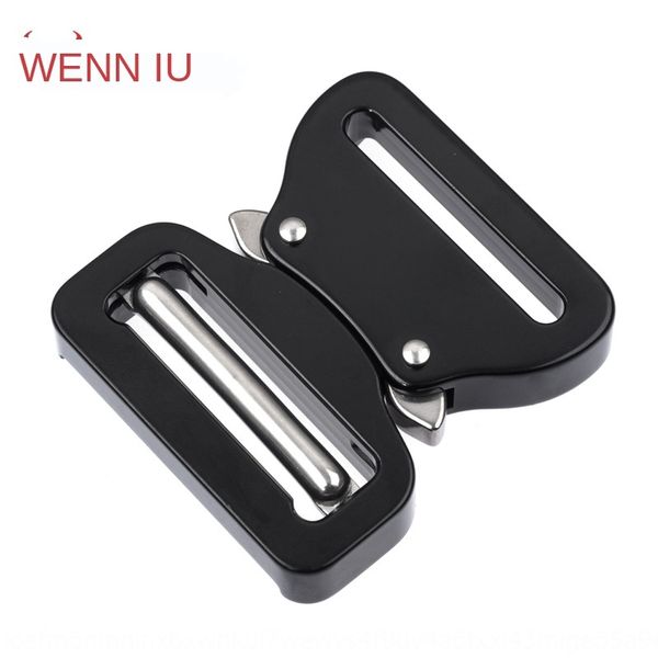 

aluminum aviation aluminum safety alloy working aviation oxidation black tactical belt buckle safety aerial work buckle, Slivery;black