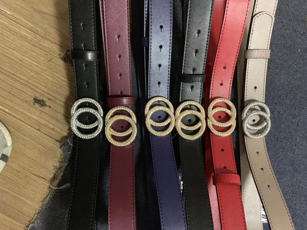 

double circle casual painted alloy buckle double circle women's casual leather women's painted leather belt alloy buckle belt, Black;brown