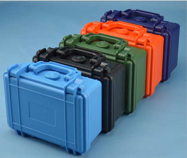 

215x166x92mm abs tool case toolbox impact resistant sealed waterproof equipment camera case with pre-cut foam shipping free