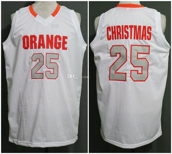 Syracuse Orange College College Rakeem Red Christmas #25 Retro Basketball Jersey Men's ED Custom Number Name Jerseys