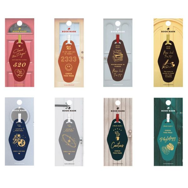 

кожа закладка "дверная серия" бронзовый декоративный студенческий офис творческий diy практичные канцтовары в стиле ретро случайный