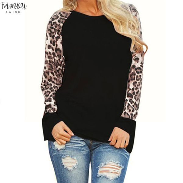 

40 женская блузка винтаж леопардовая блузка лоскутная с длинным рукавом мода женская рубашка негабаритные полиэстер топы camisa femenina руб, White