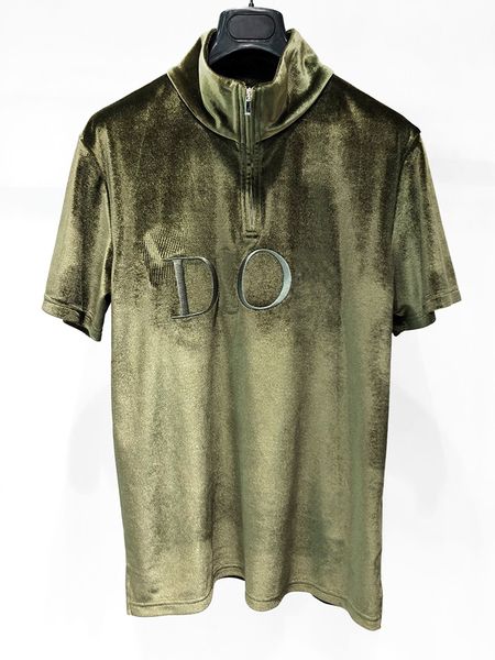 

20fw париж d облегчение logot shirt size тенниска уличная мода карманы теплый мужчины женщины пара outwear свободного корабля zdl1130, Black