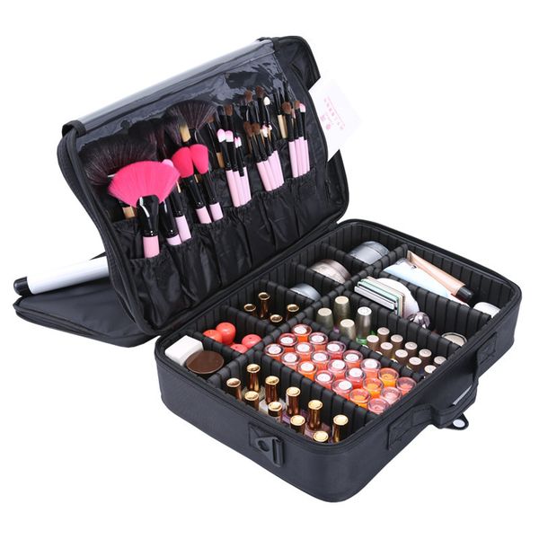 

new fashion women cosmetic bag travel makeup organizer female lady professional make up box cosmetics box pouch bags beauty case