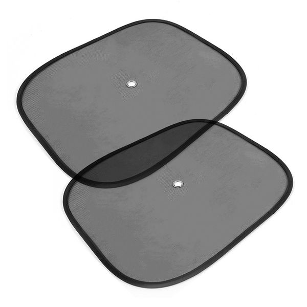 

2pcs 44 * 32cm black foldable mesh auto car front rear side window sunshade anti uv sunshade glass rear window folding sun visor