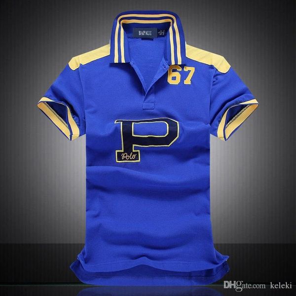 

вышивка поло рубашка многоцветная с коротким рукавом мужчины поло спорт диагональная полоса синий красный белый черный полосатый s m  xl 2x, White;black