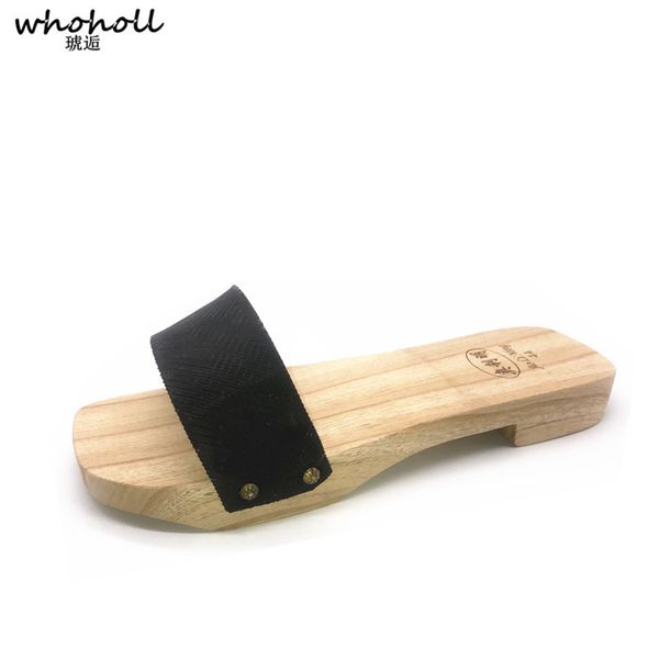 

whoholl geta summer sandals man geta handmade wooden slippers male couples large size 35-46 men's slippers wooden shoes, Black