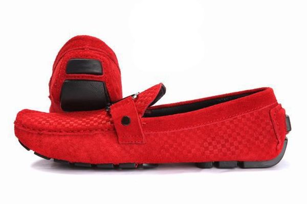 

2 colorsmens suede loafer shoes men's boat driver shoes slip-on fashion trending designer men casual comfort shoes 40-46, Black
