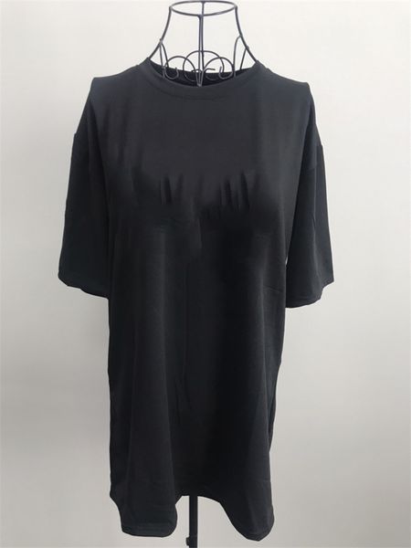 

2020 new women's dresses with animal lovely luxury summer dress for women black white color short sleeve long tee dress -2xl ltt905280, Black;gray