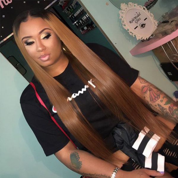 2019 Brazilian Virgin Hair Pre Colored Hair 1b 30 Ombre 3 Bundles