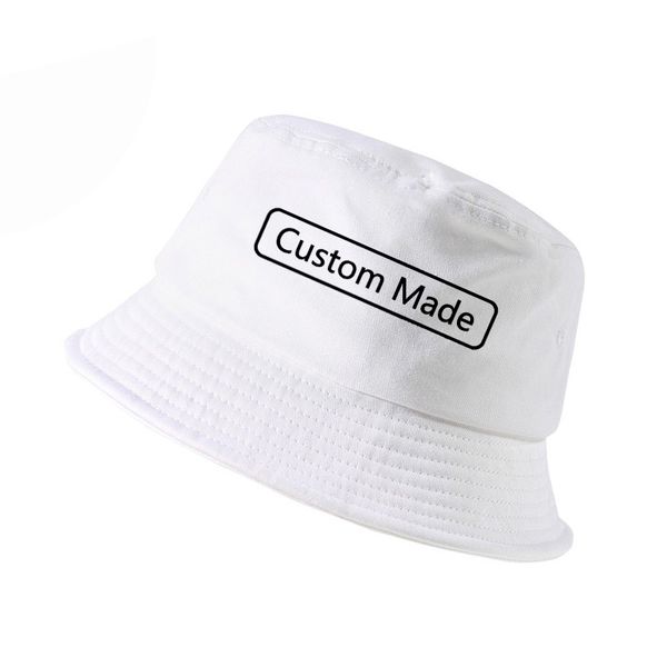 

own design custom made bucket hat men women print logo fisherman hat panama
