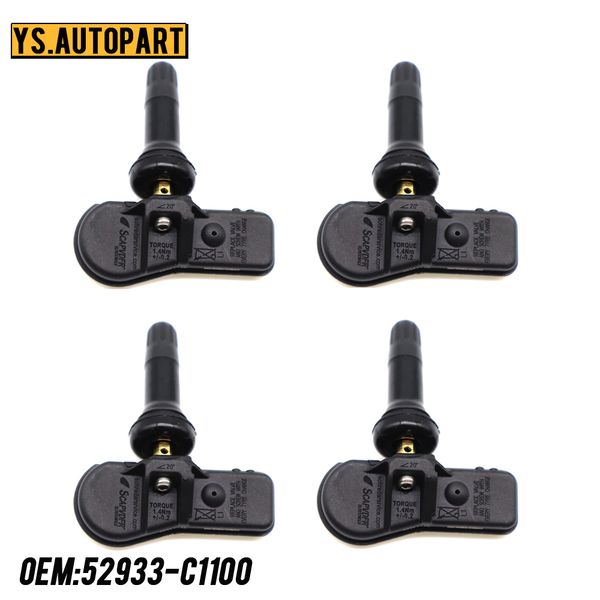 

52933-c1100 for 2018-2024 nexo [fe] 433mhz tpms sensor tyre pressure monitor sensor 52933c1100