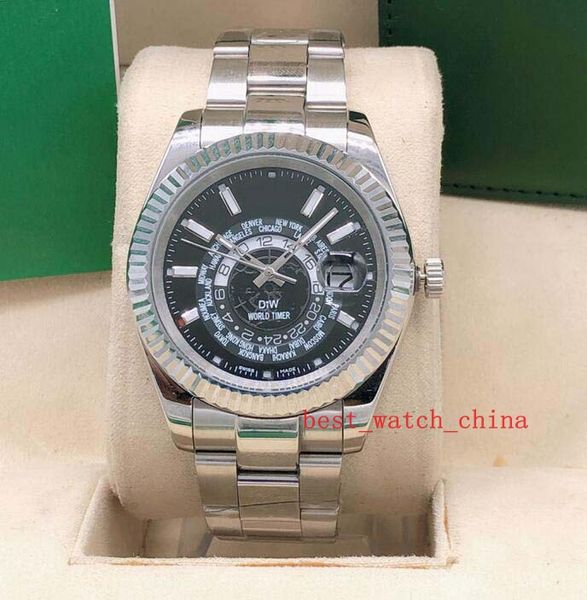 

sky-dweller 326934 m326934 черный циферблат 42mmasia 2813 механизм из нержавеющей стали автоматические механические мужские часы рождественс, Slivery;brown