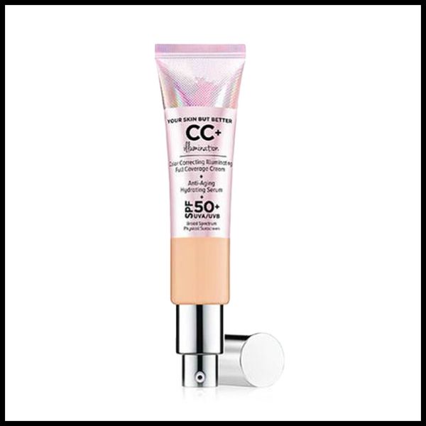 

epack cosmetics cc+ cream oil-matte 32ml poreless finish full coverage cream hydrating serum concealer makuep by epacket