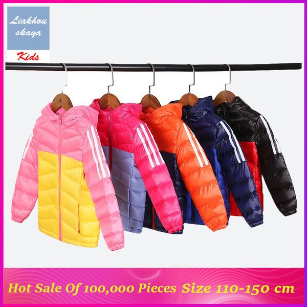 

liakhouskaya 2019 winter jackets girls children outerwear boy and girl fashion autumn warm down hooded teenage parka kids coat, Blue;gray