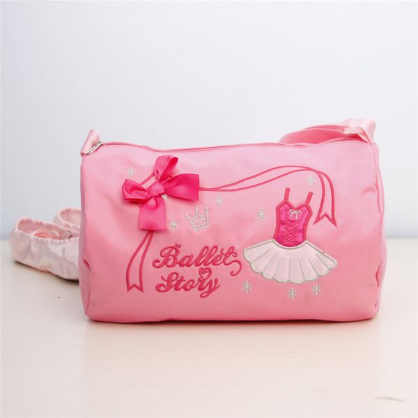

pink canvas ballet bag danse bag dance bags for girls kids children lovely, Black;red