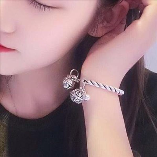 

bracelets womens jewelry wild recruit peach bracelets jingle bracelet thin strips opening retro national wind anklet send, Red;blue