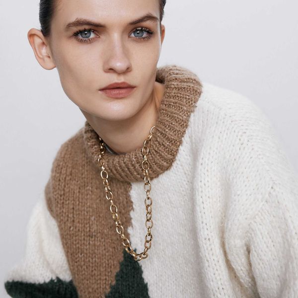 

girlgo elegant gold колье цепи для женщин круга длинных ожерелий чокеры 2020 моды заявление maxi ювелирных подарков, Golden;silver