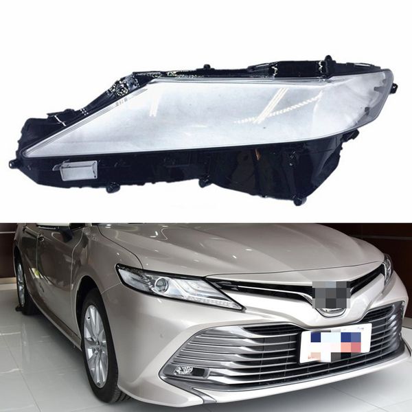 

for camry 2018 2019 car headlight headlamp clear lens auto shell cover