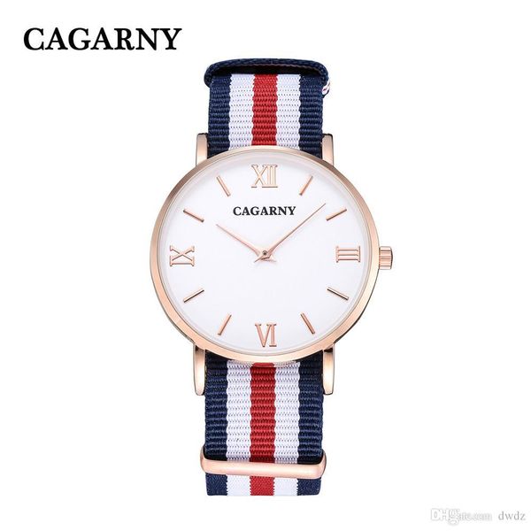 

2019 mens rose gold nylon strap fashion quartz watches womens dress elegant retro watch men full slim waterproof male clock c16, Slivery;brown