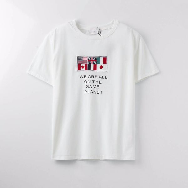 

2020 spring summer men's latest style t-shirt women's fashion monogram embroidered t-shirt short sleeves s-xxl, White;black