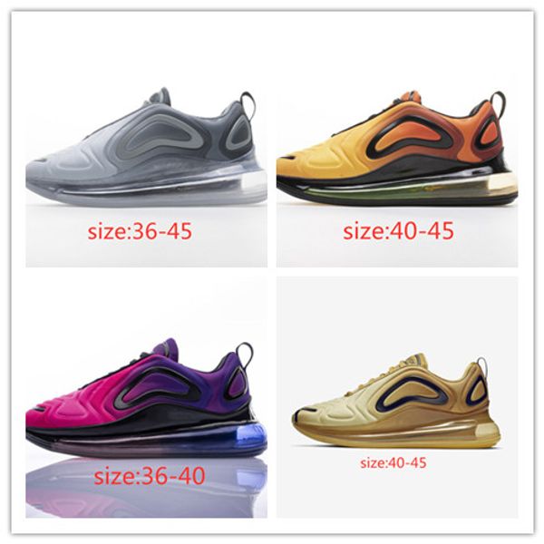 

2019 new arrive tarry golden palm 720 hoe full cu hioned men neon triple yellow grey un et metallic ilver chau ure running hoe